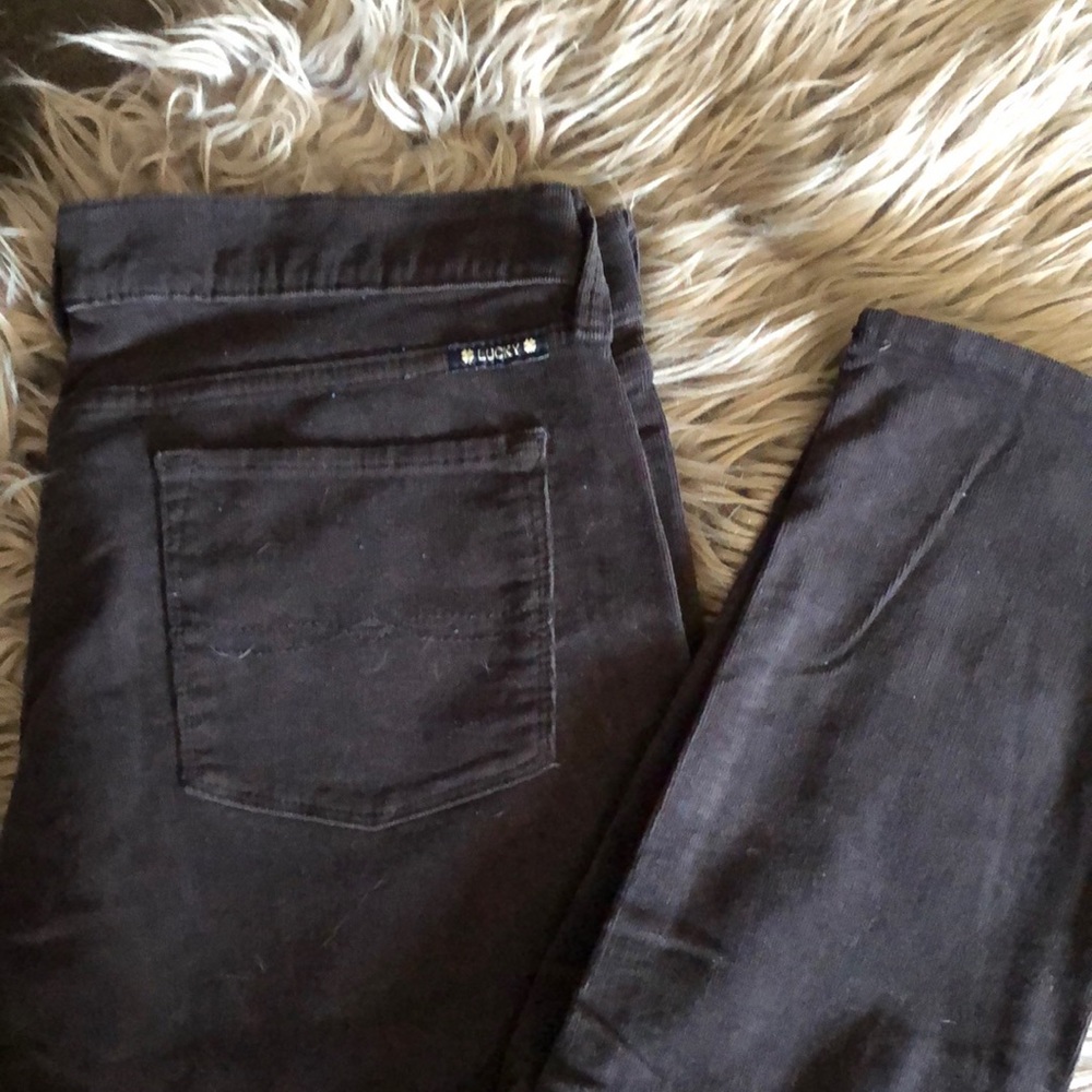 Lucky skinny black corduroy pants